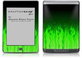 Fire Green - Decal Style Skin (fits Amazon Kindle Touch Skin)