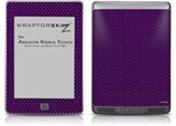 Carbon Fiber Purple - Decal Style Skin (fits Amazon Kindle Touch Skin)
