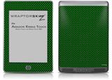 Carbon Fiber Green - Decal Style Skin (fits Amazon Kindle Touch Skin)