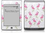 Flamingos on White - Decal Style Skin (fits Amazon Kindle Touch Skin)