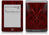 Abstract 01 Red - Decal Style Skin (fits Amazon Kindle Touch Skin)