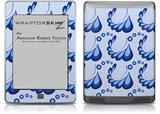 Petals Blue - Decal Style Skin (fits Amazon Kindle Touch Skin)