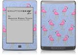 Flamingos on Blue - Decal Style Skin (fits Amazon Kindle Touch Skin)