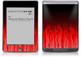 Fire Red - Decal Style Skin (fits Amazon Kindle Touch Skin)