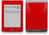Solids Collection Red - Decal Style Skin (fits Amazon Kindle Touch Skin)