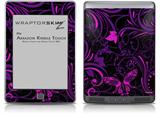 Twisted Garden Purple and Hot Pink - Decal Style Skin (fits Amazon Kindle Touch Skin)