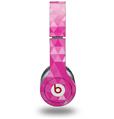 Skin Decal Wrap works with Original Beats Solo HD Headphones Triangle Mosaic Fuchsia Skin Only (HEADPHONES NOT INCLUDED)