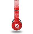 Skin Decal Wrap works with Original Beats Solo HD Headphones Triangle Mosaic Red Skin Only (HEADPHONES NOT INCLUDED)