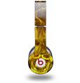 Skin Decal Wrap works with Original Beats Solo HD Headphones Flaming Fire Skull Yellow Skin Only (HEADPHONES NOT INCLUDED)