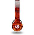 Skin Decal Wrap works with Original Beats Solo HD Headphones Flaming Fire Skull Orange Skin Only (HEADPHONES NOT INCLUDED)