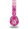 Skin Decal Wrap works with Original Beats Solo HD Headphones Wavey Fushia Hot Pink Skin Only (HEADPHONES NOT INCLUDED)