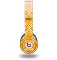 Skin Decal Wrap works with Original Beats Solo HD Headphones Wavey Orange Skin Only (HEADPHONES NOT INCLUDED)