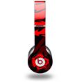 Skin Decal Wrap works with Original Beats Solo HD Headphones Oriental Dragon Red on Black Skin Only (HEADPHONES NOT INCLUDED)