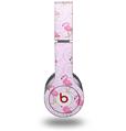 Skin Decal Wrap works with Original Beats Solo HD Headphones Flamingos on Pink Skin Only (HEADPHONES NOT INCLUDED)