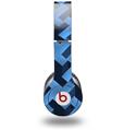 Skin Decal Wrap works with Original Beats Solo HD Headphones Retro Houndstooth Blue Skin Only (HEADPHONES NOT INCLUDED)