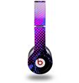 Skin Decal Wrap works with Original Beats Solo HD Headphones Halftone Splatter Blue Hot Pink Skin Only (HEADPHONES NOT INCLUDED)