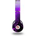 Skin Decal Wrap works with Original Beats Solo HD Headphones Halftone Splatter Hot Pink Purple Skin Only (HEADPHONES NOT INCLUDED)
