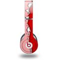Skin Decal Wrap works with Original Beats Solo HD Headphones Ripped Colors Pink Red Skin Only (HEADPHONES NOT INCLUDED)