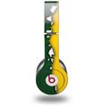 Skin Decal Wrap works with Original Beats Solo HD Headphones Ripped Colors Green Yellow Skin Only (HEADPHONES NOT INCLUDED)