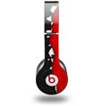 Skin Decal Wrap works with Original Beats Solo HD Headphones Ripped Colors Black Red Skin Only (HEADPHONES NOT INCLUDED)