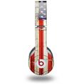 Skin Decal Wrap works with Original Beats Solo HD Headphones Painted Faded and Cracked USA American Flag Skin Only (HEADPHONES NOT INCLUDED)