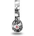 Skin Decal Wrap works with Original Beats Solo HD Headphones Scattered Skulls White Skin Only (HEADPHONES NOT INCLUDED)