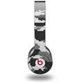 Skin Decal Wrap works with Original Beats Solo HD Headphones WraptorCamo Digital Camo Gray Skin Only (HEADPHONES NOT INCLUDED)