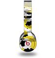 Skin Decal Wrap works with Original Beats Solo HD Headphones WraptorCamo Digital Camo Yellow Skin Only (HEADPHONES NOT INCLUDED)