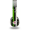 Skin Decal Wrap works with Original Beats Solo HD Headphones Painted Faded and Cracked Green Line USA American Flag Skin Only (HEADPHONES NOT INCLUDED)