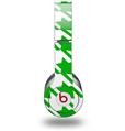Skin Decal Wrap works with Original Beats Solo HD Headphones Houndstooth Green Skin Only (HEADPHONES NOT INCLUDED)