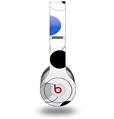 Skin Decal Wrap works with Original Beats Solo HD Headphones Lots of Dots Blue on White Skin Only (HEADPHONES NOT INCLUDED)