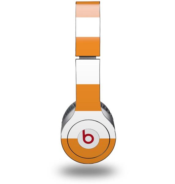 Beats Solo HD Skins for Beats by Dr. Dre - Monster Kearas Psycho Stripes  Orange and White | WraptorSkinz