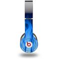 Skin Decal Wrap works with Original Beats Solo HD Headphones Fire Blue Skin Only (HEADPHONES NOT INCLUDED)