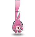 Skin Decal Wrap works with Original Beats Solo HD Headphones Rising Sun Japanese Flag Pink Skin Only (HEADPHONES NOT INCLUDED)