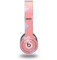 Skin Decal Wrap works with Original Beats Solo HD Headphones Pastel Flowers on Pink Skin Only (HEADPHONES NOT INCLUDED)