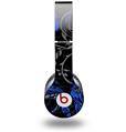 Skin Decal Wrap works with Original Beats Solo HD Headphones Twisted Garden Gray and Blue Skin Only (HEADPHONES NOT INCLUDED)