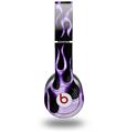 Skin Decal Wrap works with Original Beats Solo HD Headphones Metal Flames Purple Skin Only (HEADPHONES NOT INCLUDED)