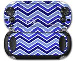 Zig Zag Blues - Decal Style Skin fits Sony PS Vita