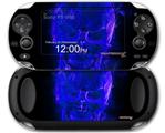 Flaming Fire Skull Blue - Decal Style Skin fits Sony PS Vita