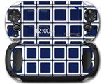Squared Navy Blue - Decal Style Skin fits Sony PS Vita