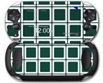 Squared Hunter Green - Decal Style Skin fits Sony PS Vita