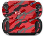 Camouflage Red - Decal Style Skin fits Sony PS Vita