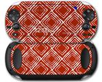 Wavey Red Dark - Decal Style Skin fits Sony PS Vita