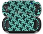 Retro Houndstooth Seafoam Green - Decal Style Skin fits Sony PS Vita