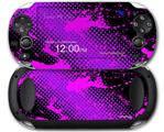 Halftone Splatter Hot Pink Purple - Decal Style Skin fits Sony PS Vita