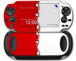Ripped Colors Red White - Decal Style Skin fits Sony PS Vita