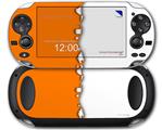 Ripped Colors Orange White - Decal Style Skin fits Sony PS Vita