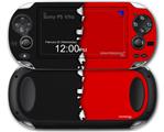 Ripped Colors Black Red - Decal Style Skin fits Sony PS Vita