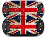 Painted Faded and Cracked Union Jack British Flag - Decal Style Skin fits Sony PS Vita