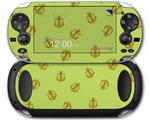 Anchors Away Sage Green - Decal Style Skin fits Sony PS Vita